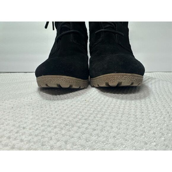 Mia black suede wedge heeled booties size 11 - Picture 8 of 10